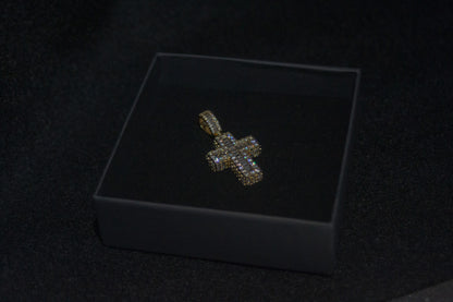 ICE CROSS PENDANT – Gold
