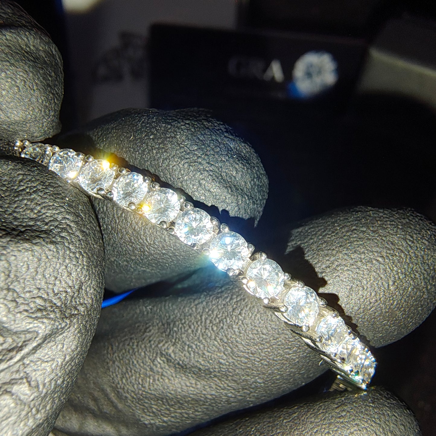 MOISSANITE　TENNIS BRACELET /  SILVER　3mm