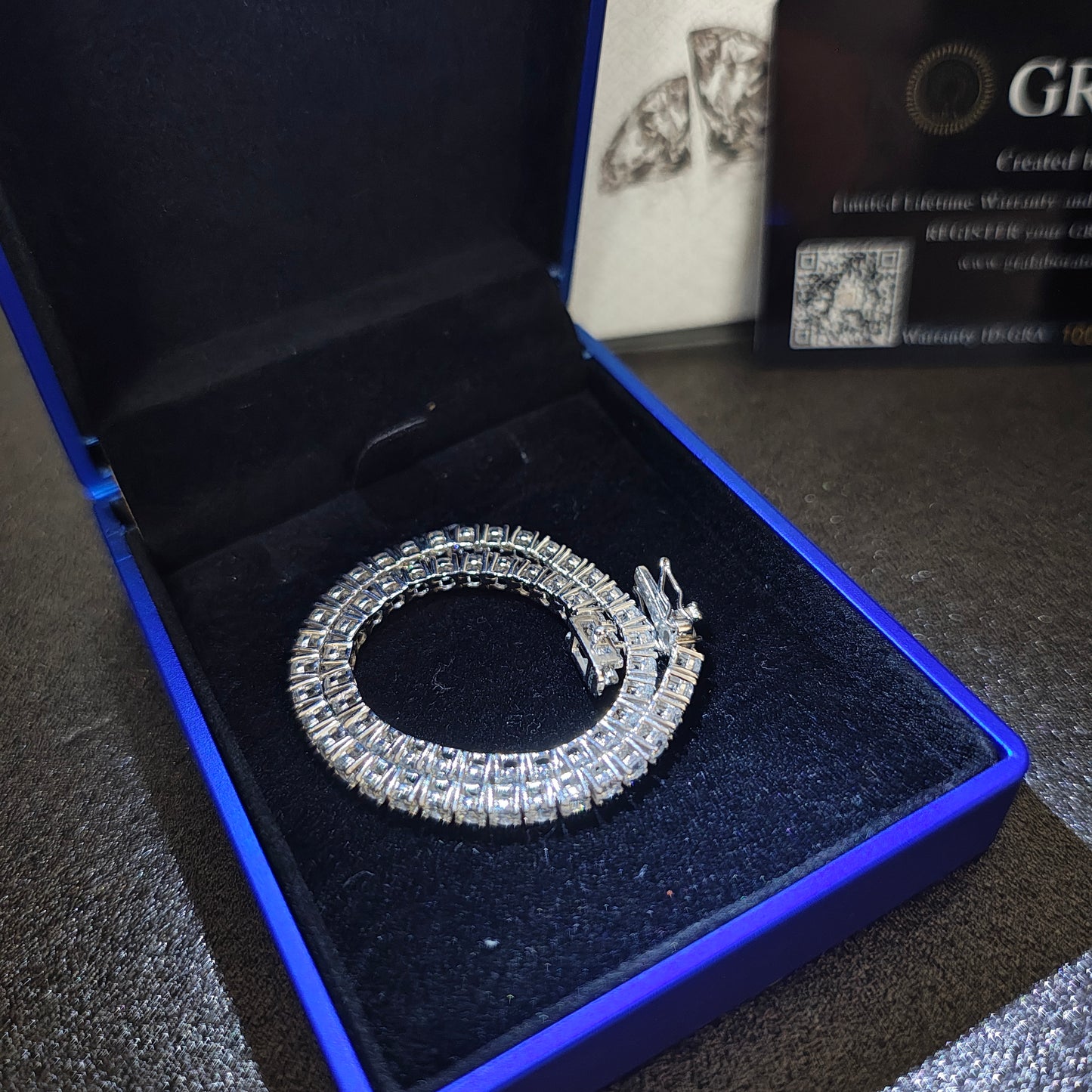 MOISSANITE　TENNIS BRACELET /  SILVER　3mm