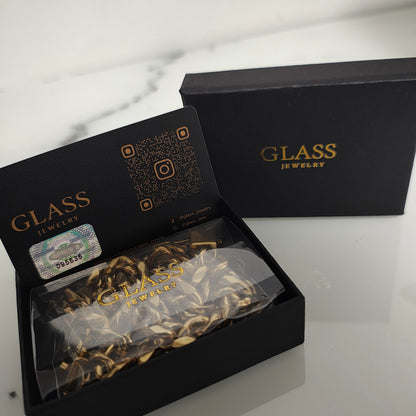 GLASS ROYAL CUBAN 12mm GOLD