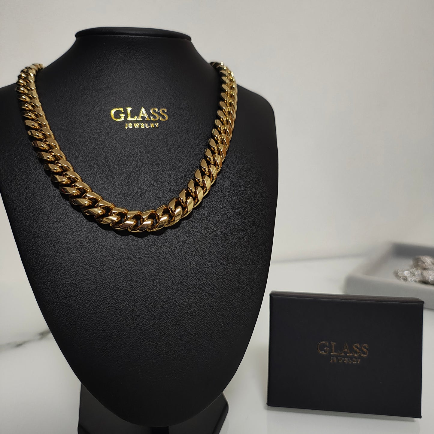 GLASS ROYAL CUBAN 12mm GOLD