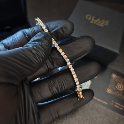 TENNIS BRACELET GOLD 3mm