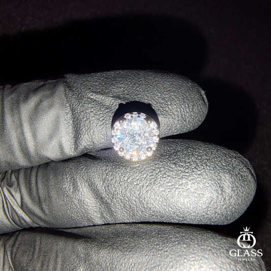 Luxury RoundPierce ｜ 5AZirconia SilverColor