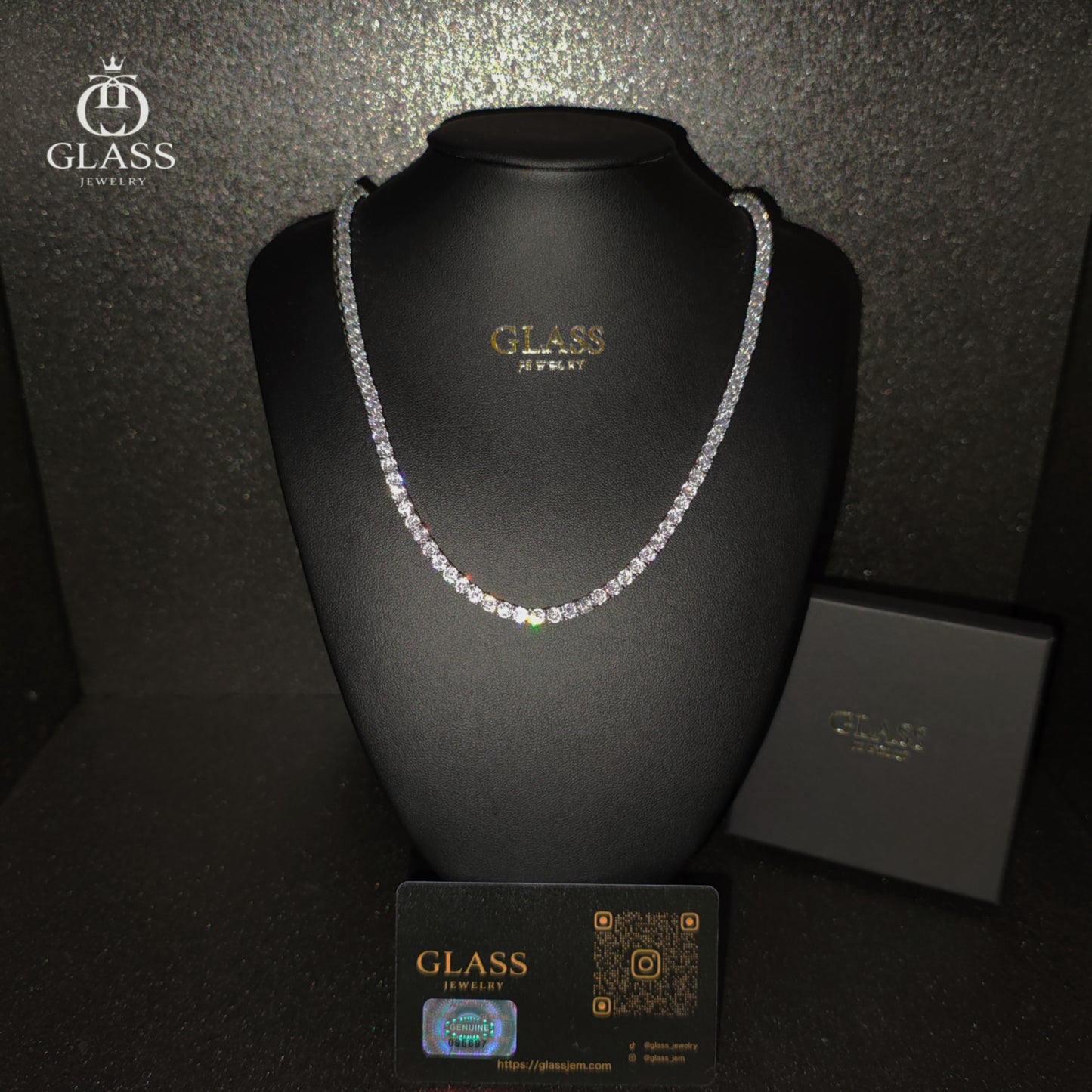 TENNIS CHAIN - Silver 4mm