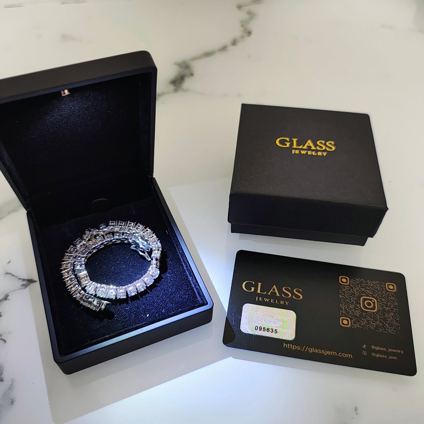ICE CLOVER TENNIS BRACELET – Silver