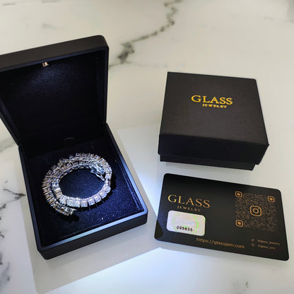 ICE CLOVER TENNIS BRACELET – Silver