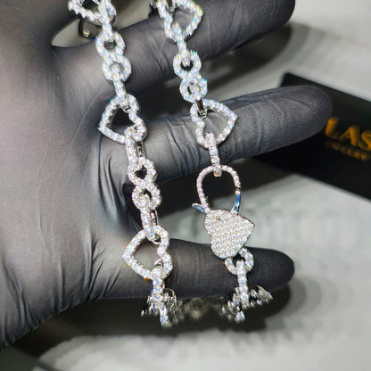HEART LINK CHAIN – Silver