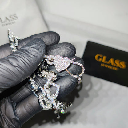 HEART LINK CHAIN – Silver
