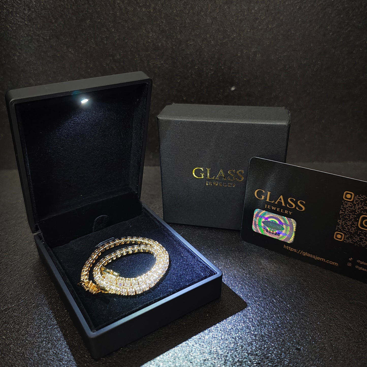 TENNIS BRACELET GOLD 3mm