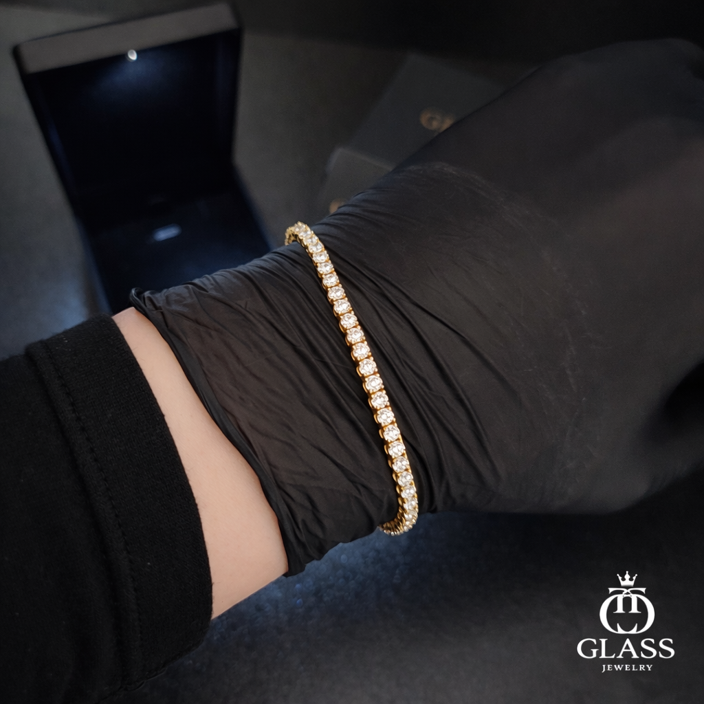 TENNIS BRACELET GOLD 3mm